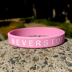 NEVER STOP - The Motivation You Wear! Pink/White